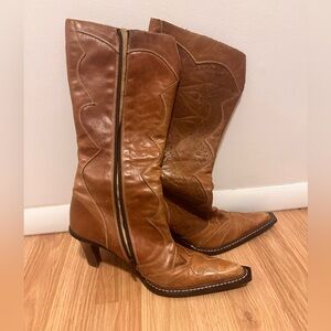 Leather Cowboy Boots
